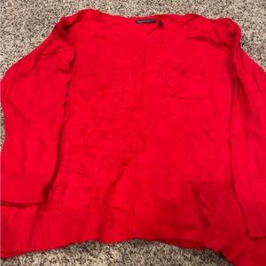 Daisy Fuentes Women’s Red Long Sleeve Top Size Large